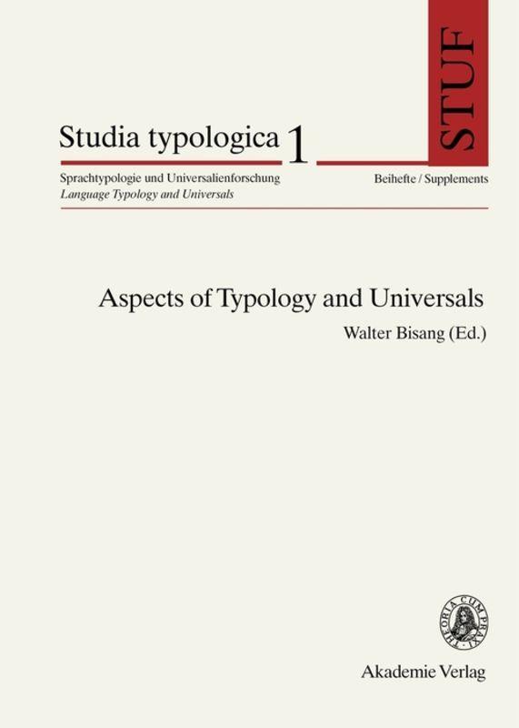 Vorderes Coverbild Aspects of Typology and Universals