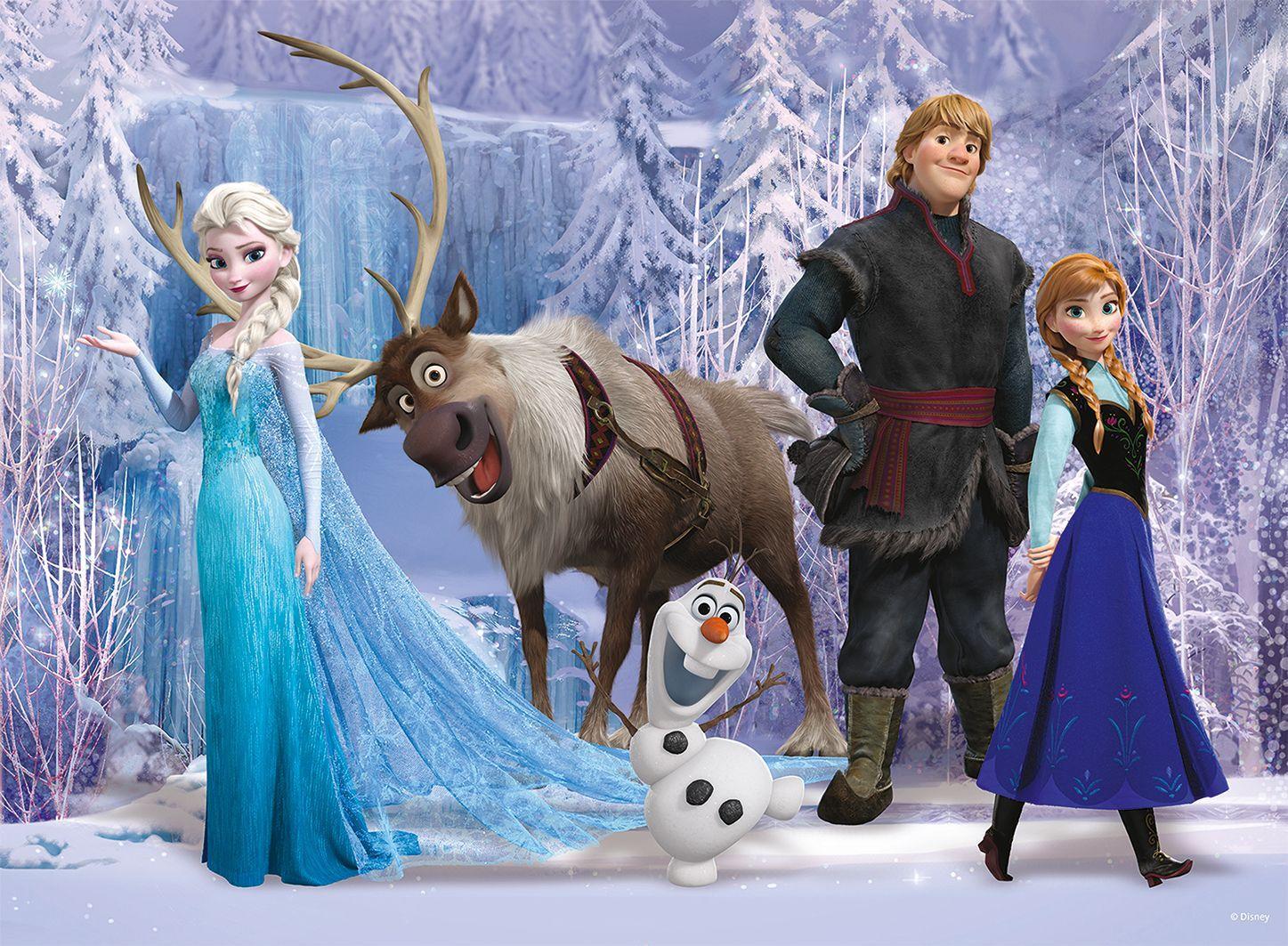 Beispielinhalt (Bild) Disney The Frozen: Im Reich der Schneekönigin. Puzzle 100 Teile XXL