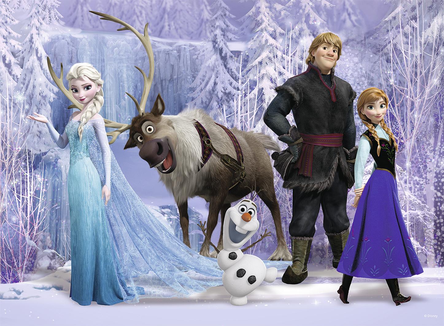 Beispielinhalt (Bild) Disney The Frozen: Im Reich der Schneekönigin. Puzzle 100 Teile XXL
