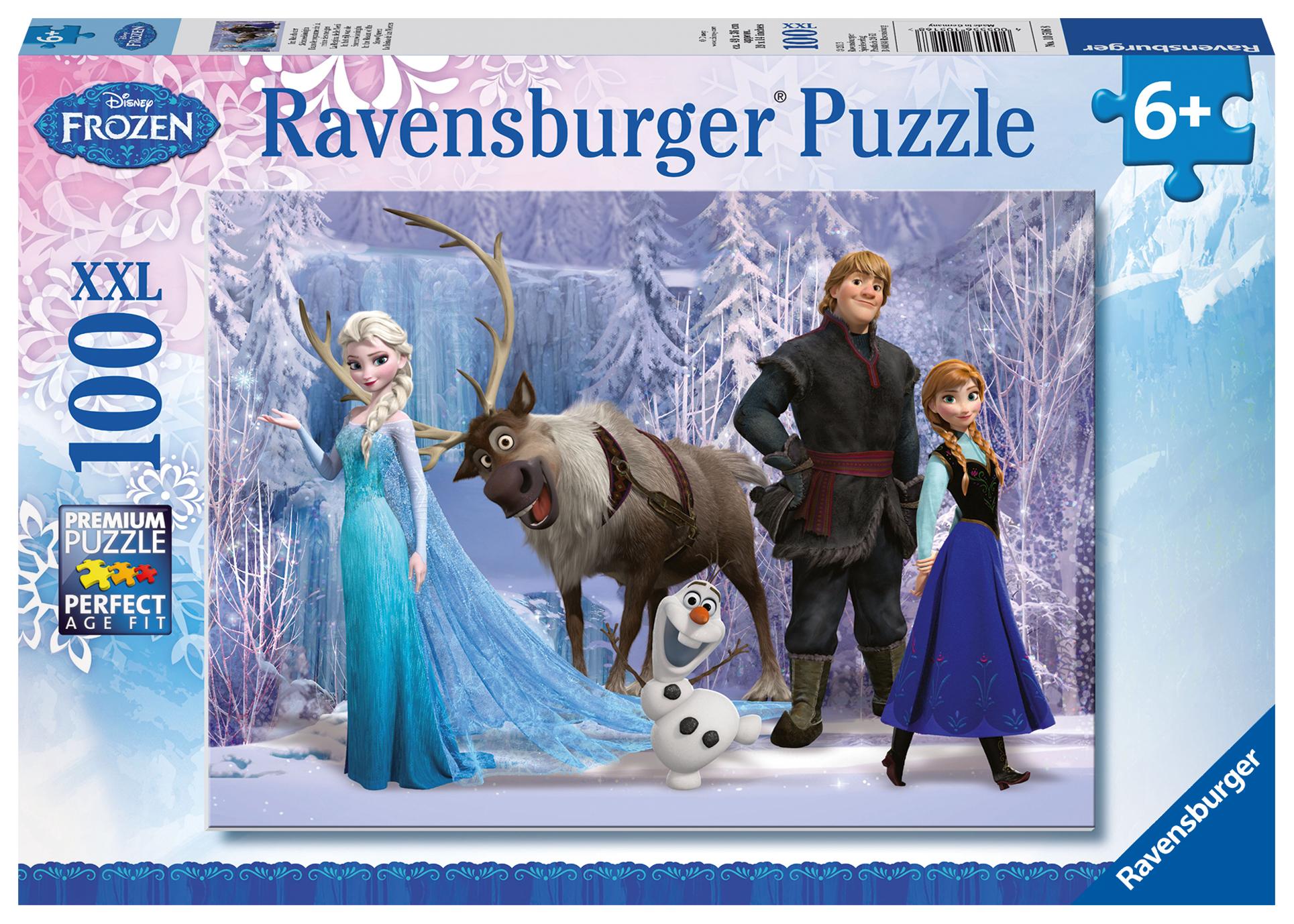 Vorderes Coverbild Disney The Frozen: Im Reich der Schneekönigin. Puzzle 100 Teile XXL