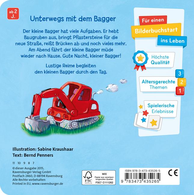 Beispielinhalt (Bild) Was machst du, kleiner Bagger?