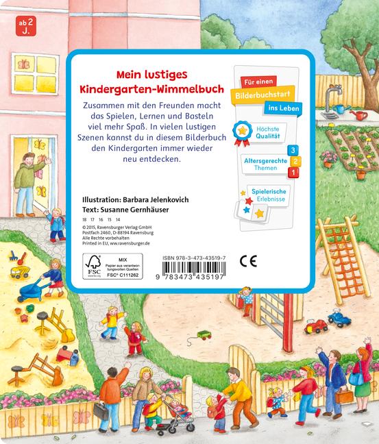 Beispielinhalt (Bild) Sachen suchen: Im Kindergarten
