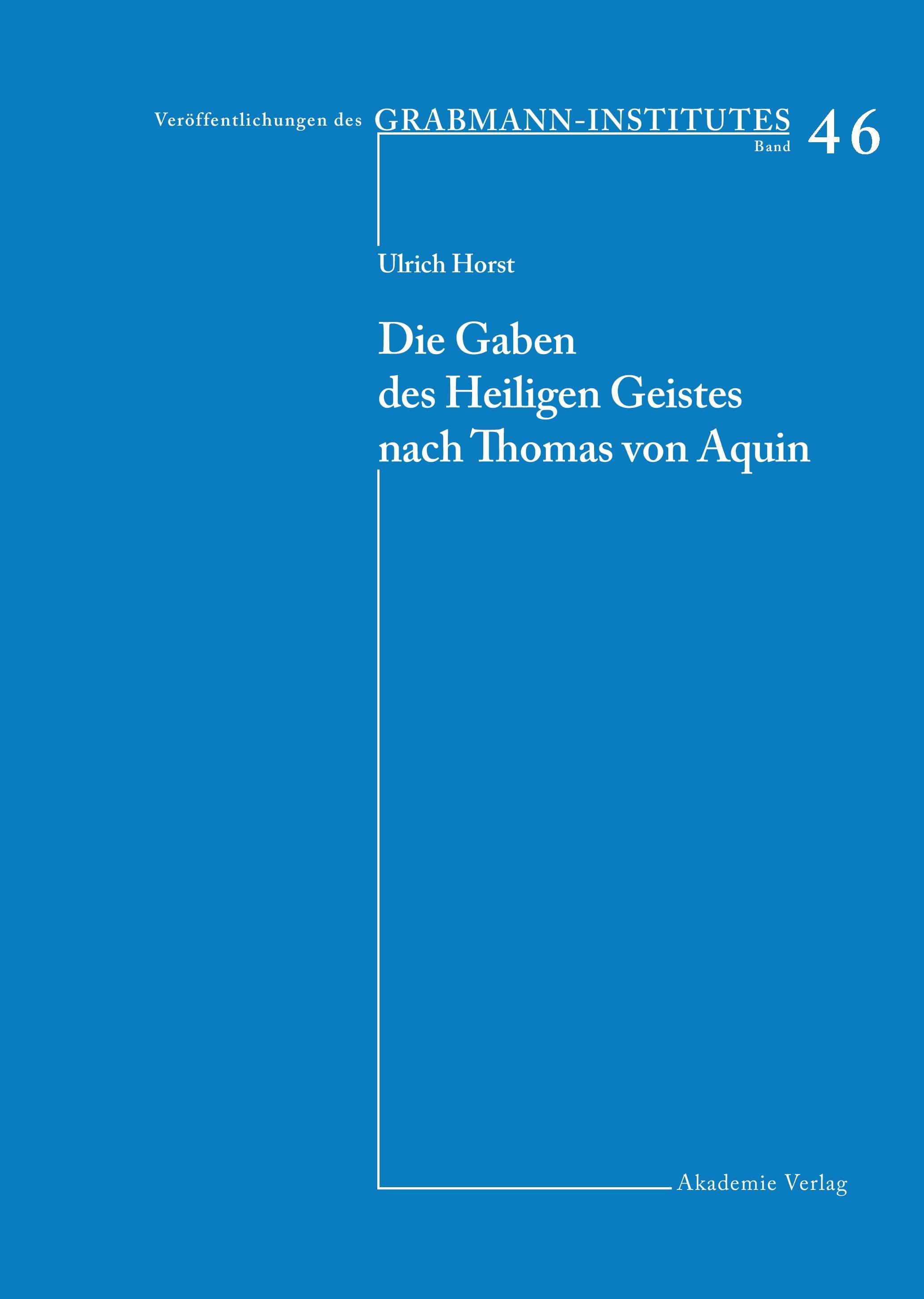 Vorderes Coverbild Die Gaben des Heiligen Geistes nach Thomas von Aquin