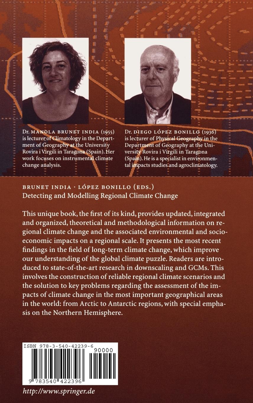 Rückseitencover Detecting and Modelling Regional Climate Change