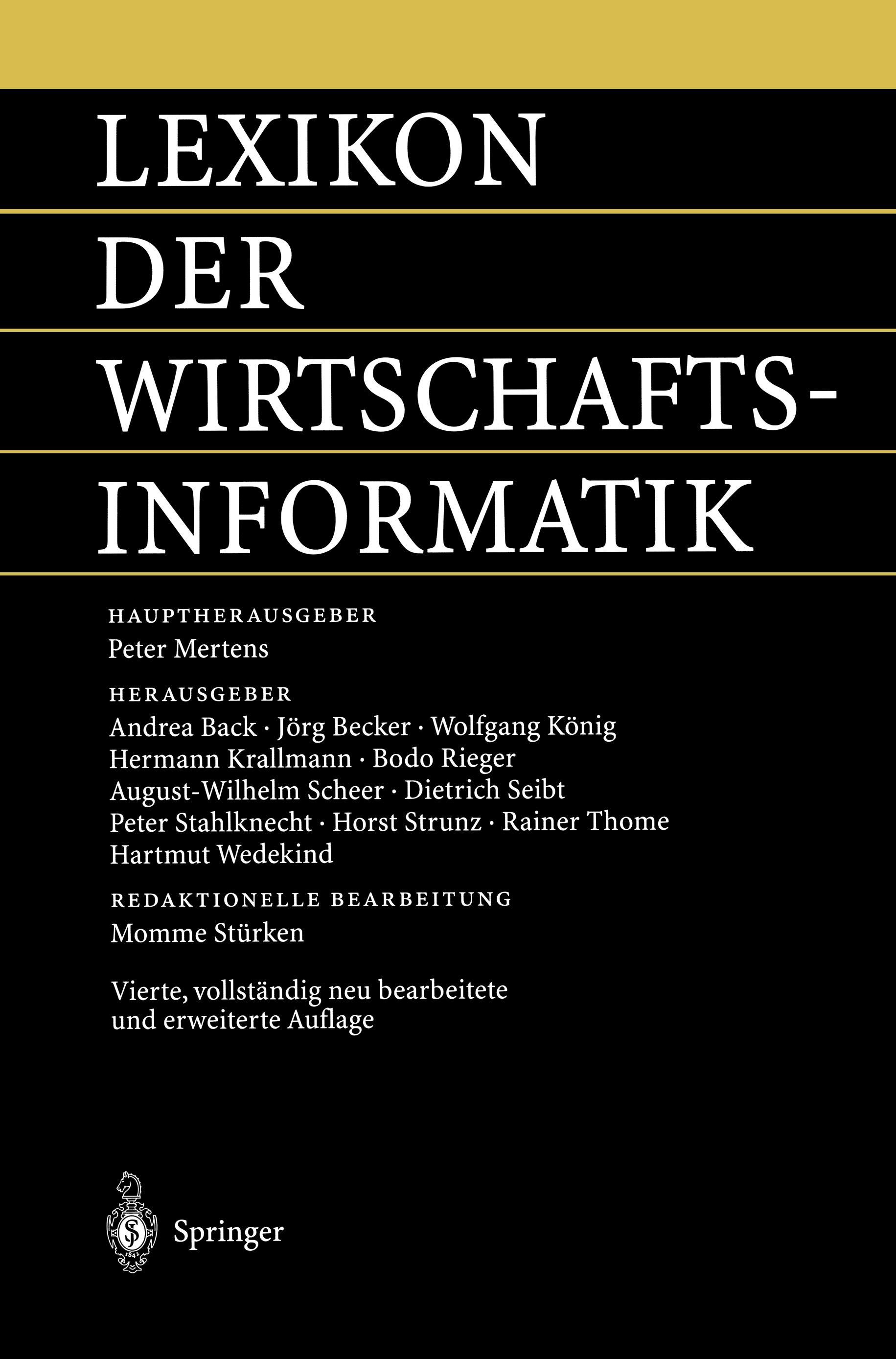 Vorderes Coverbild Lexikon der Wirtschaftsinformatik