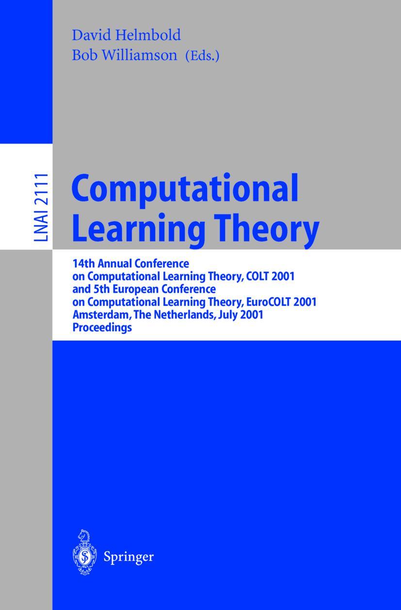 Vorderes Coverbild Computational Learning Theory