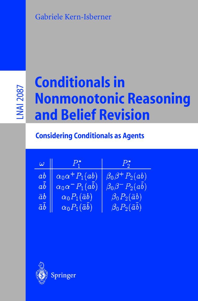 Vorderes Coverbild Conditionals in Nonmonotonic Reasoning and Belief Revision
