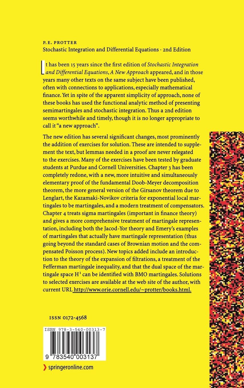 Rückseitencover Stochastic Integration and Differential Equations