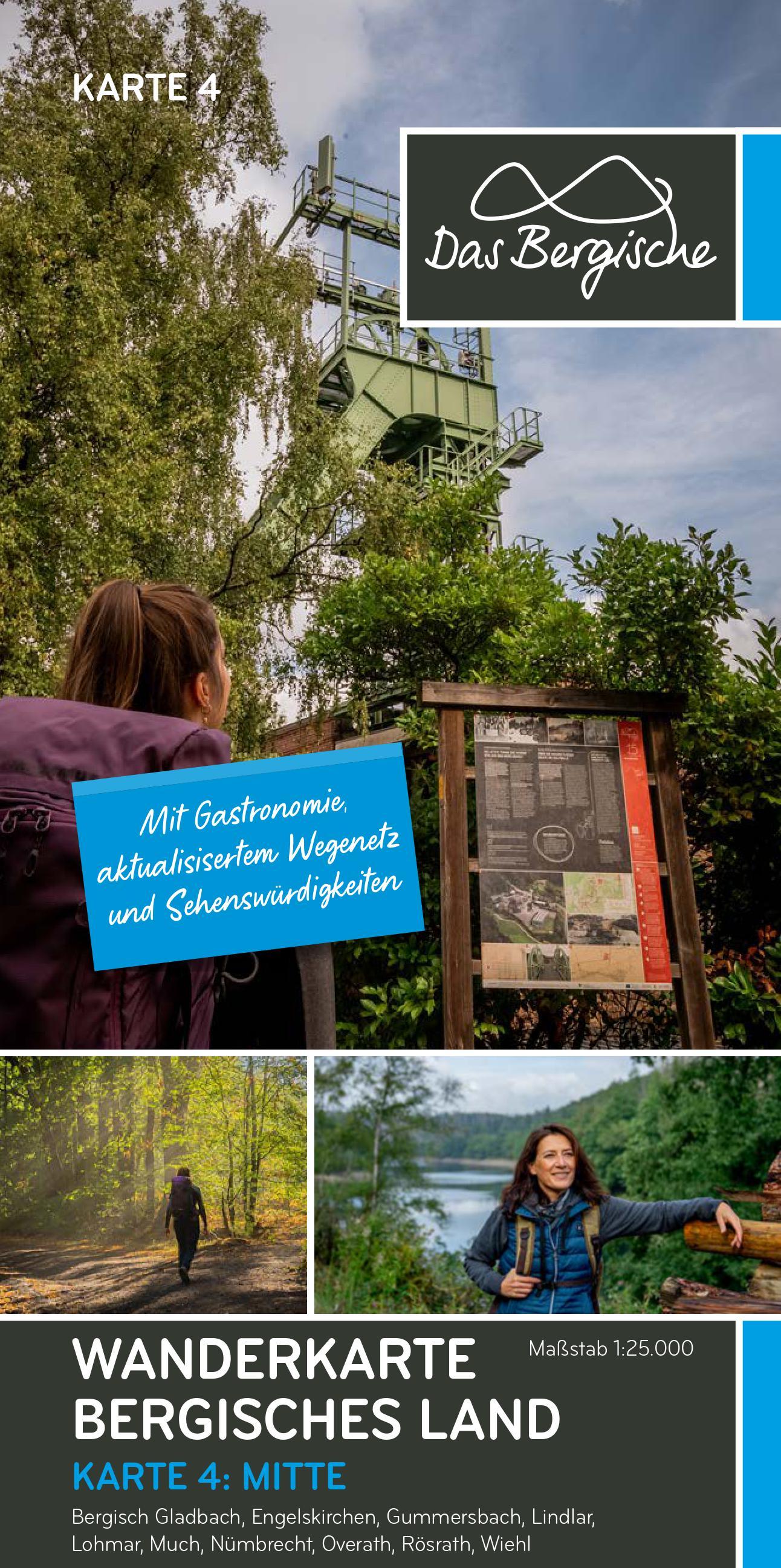 Vorderes Coverbild Naturpark Bergisches Land 1:25.000