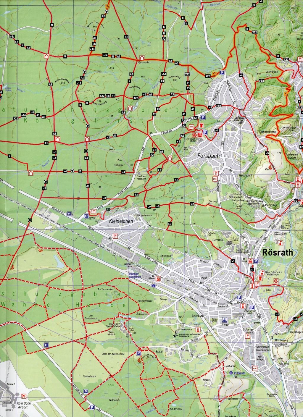 Beispielinhalt (Bild) Naturpark Bergisches Land 1:25.004