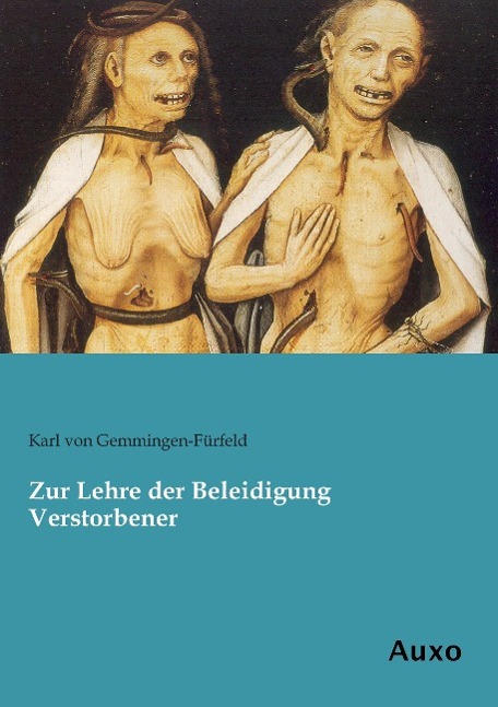 Vorderes Coverbild Zur Lehre der Beleidigung Verstorbener