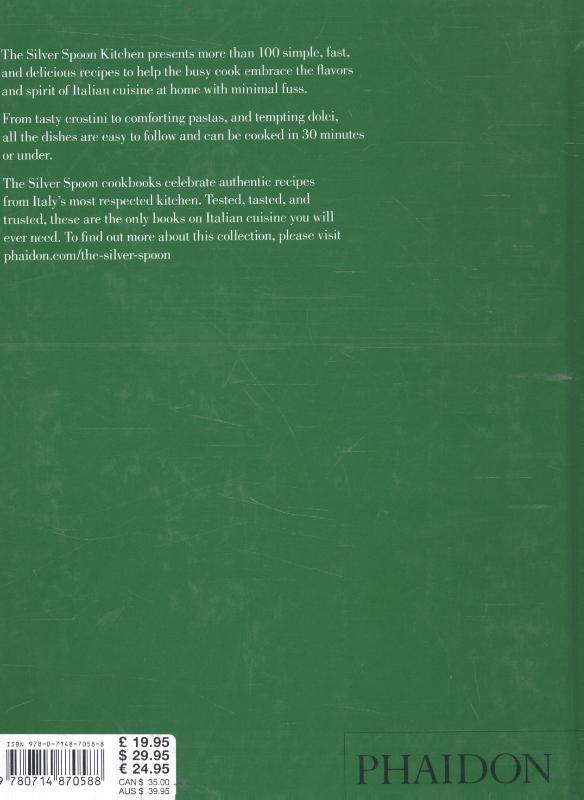 Rückseitencover Quick and Easy Italian Recipes