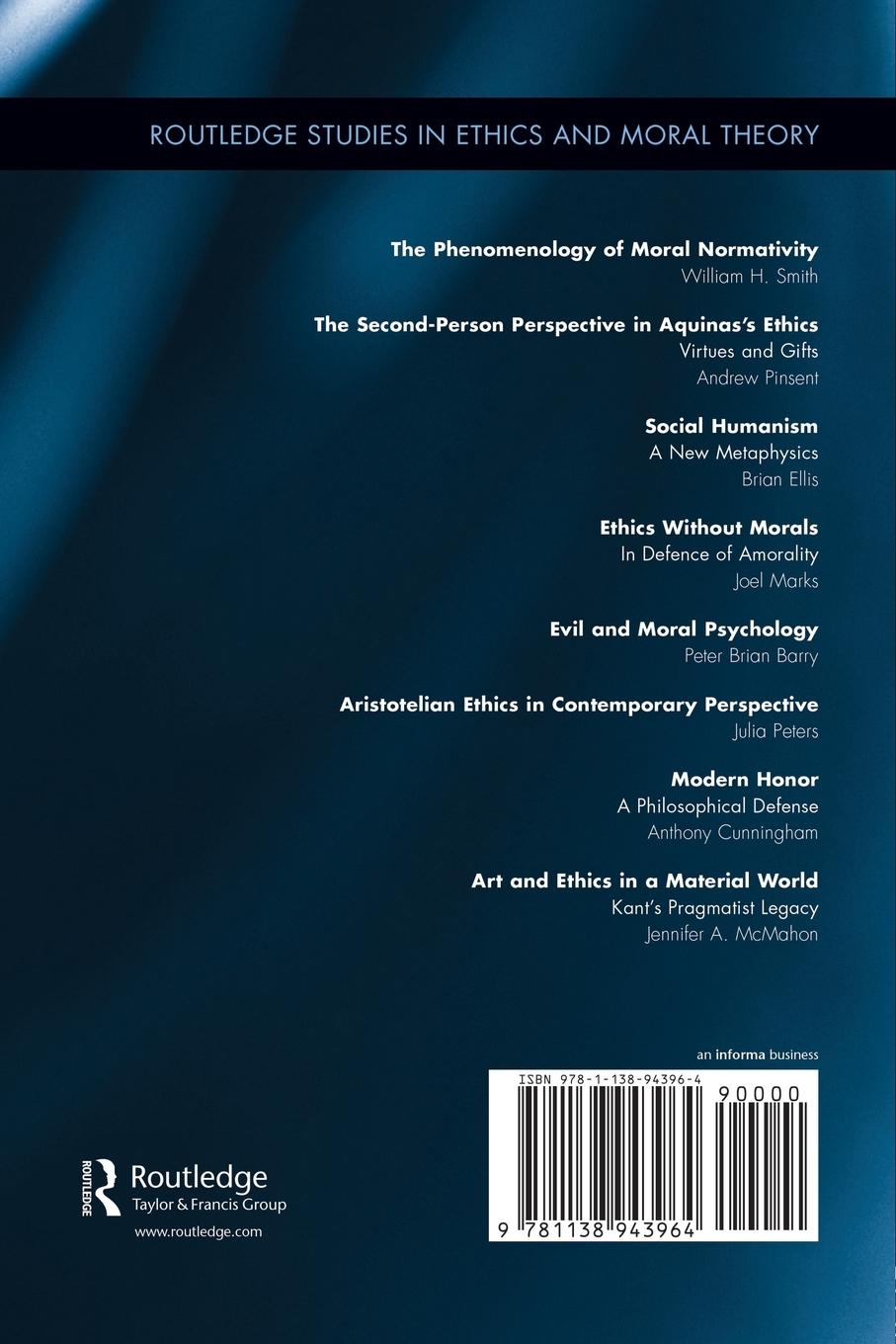 Rückseitencover Art and Ethics in a Material World