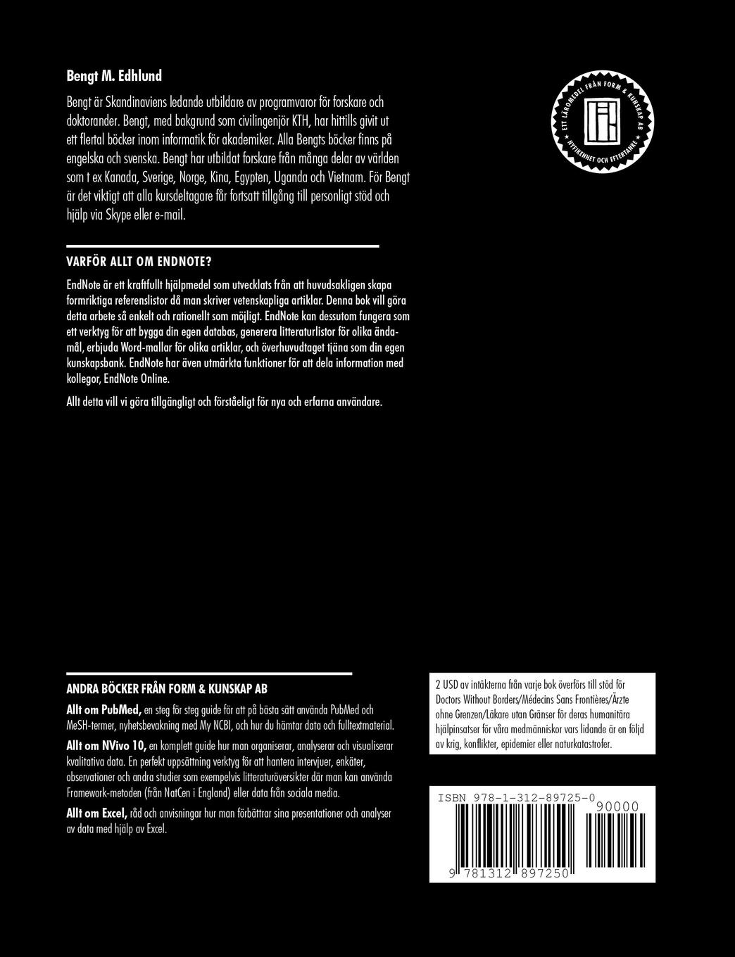 Rückseitencover Allt om EndNote