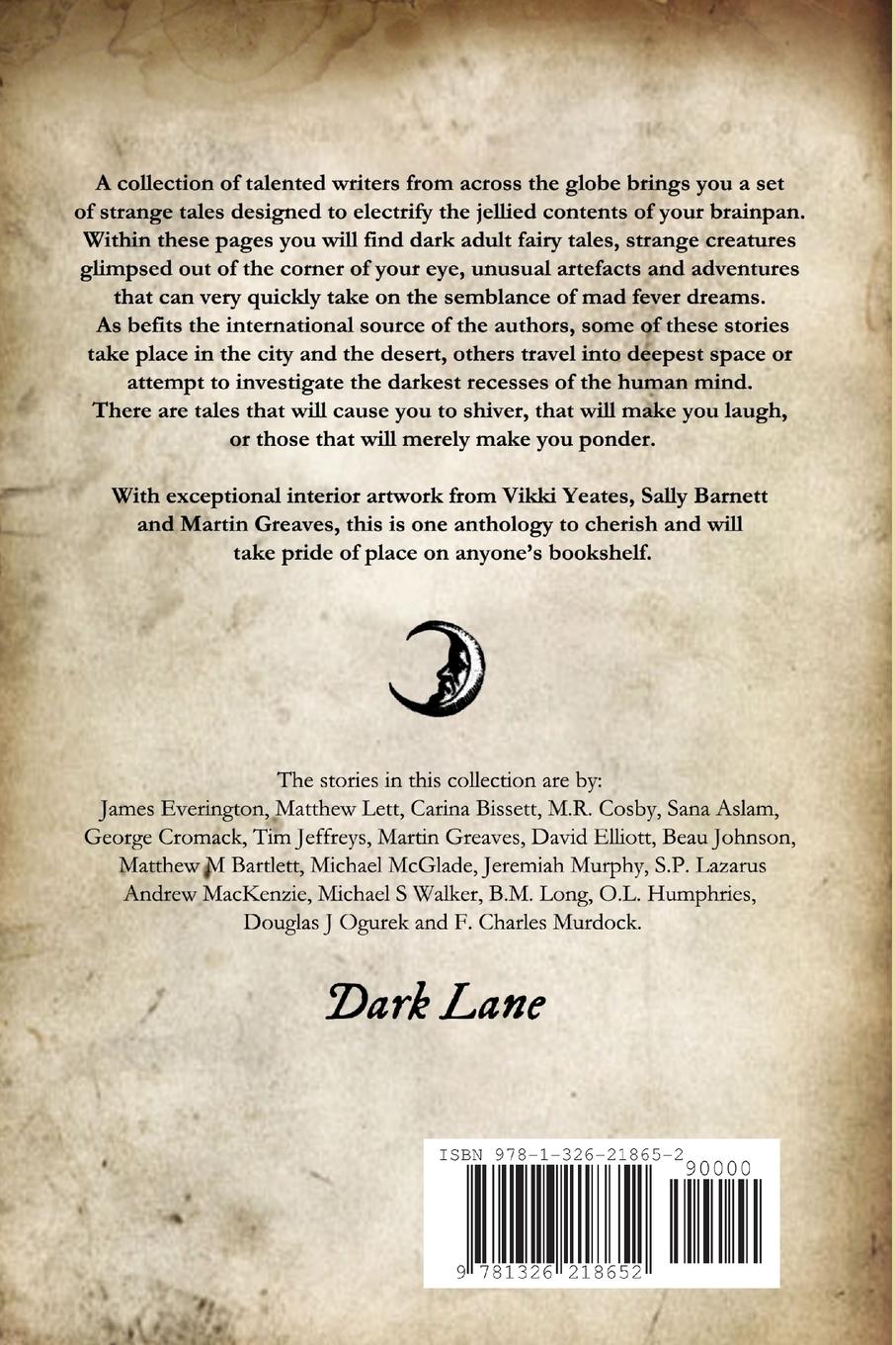 Rückseitencover Dark Lane Anthology