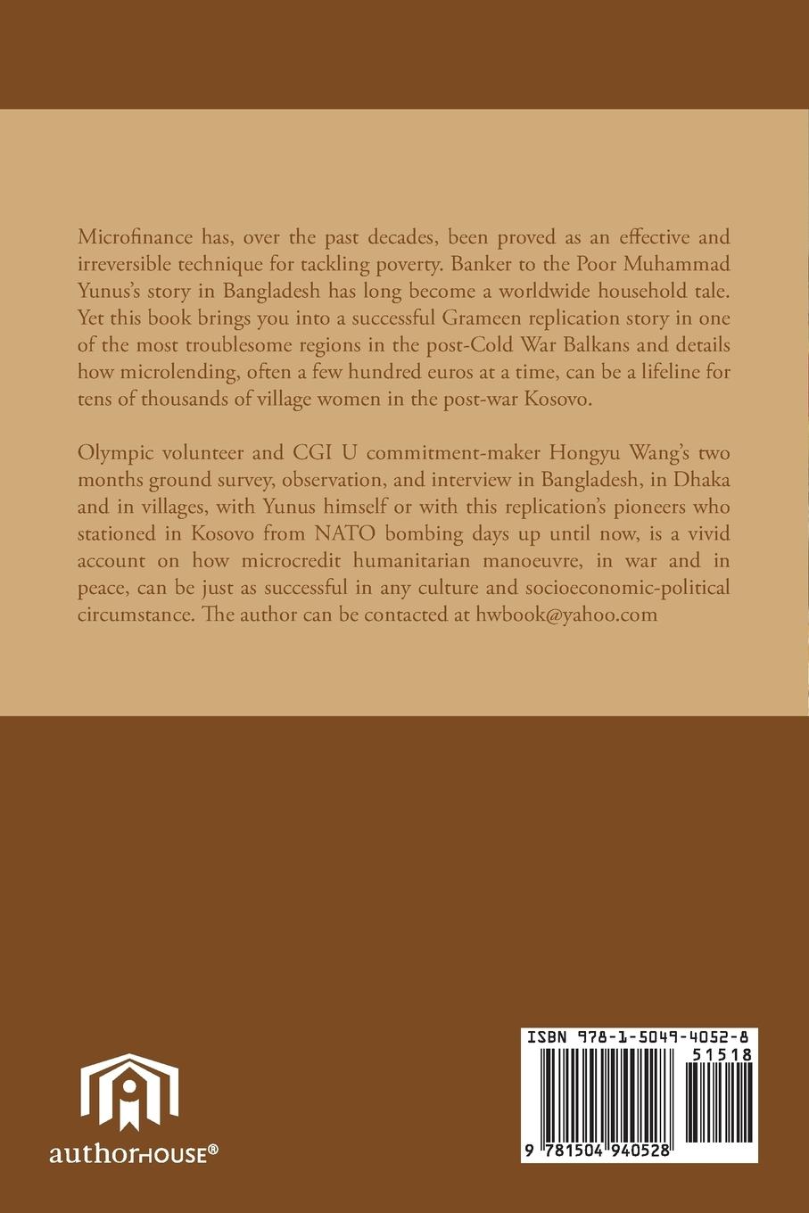 Rückseitencover Grameen in Kosovo