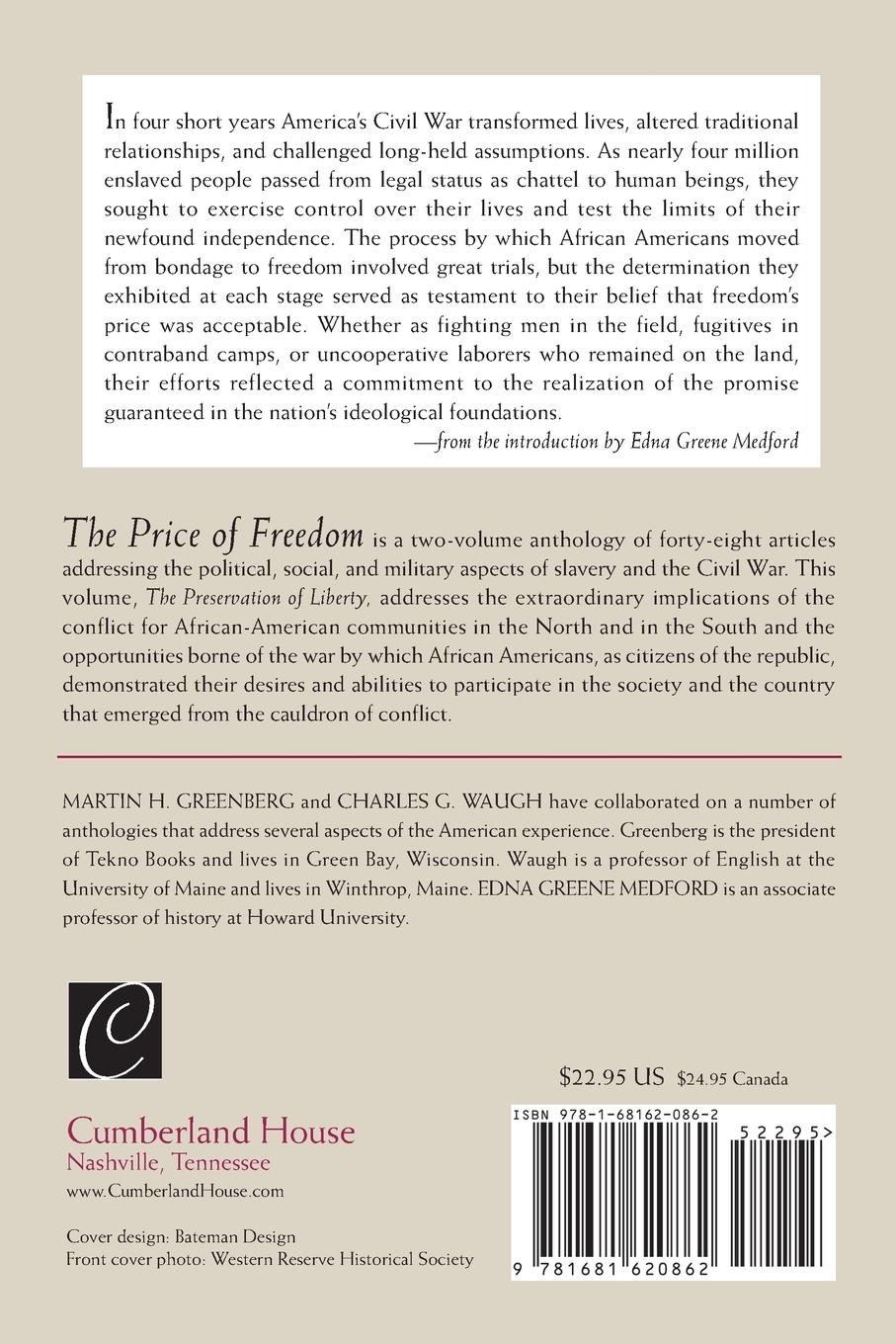 Rückseitencover The Price of Freedom