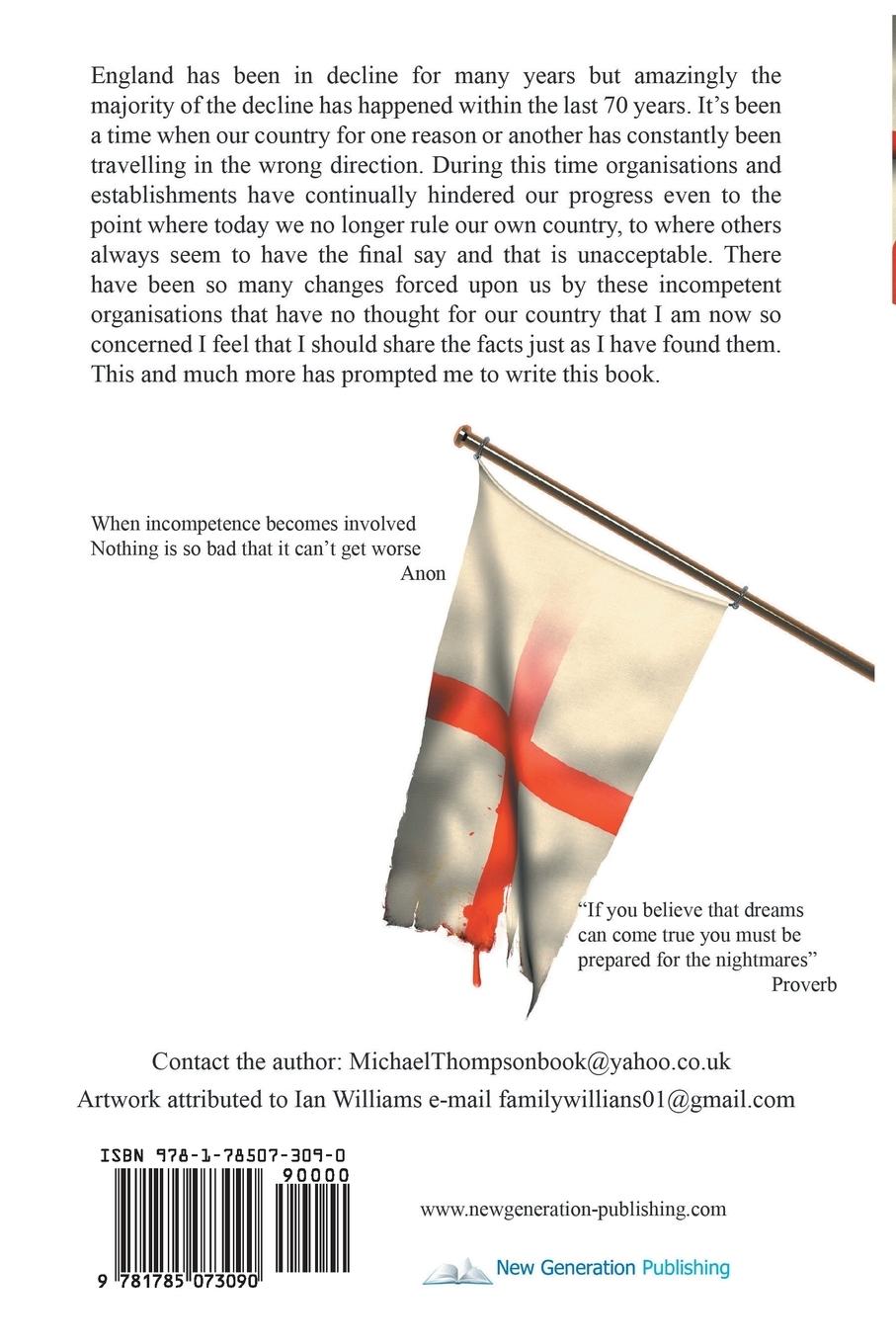 Rückseitencover The Decline of England 1945-2013