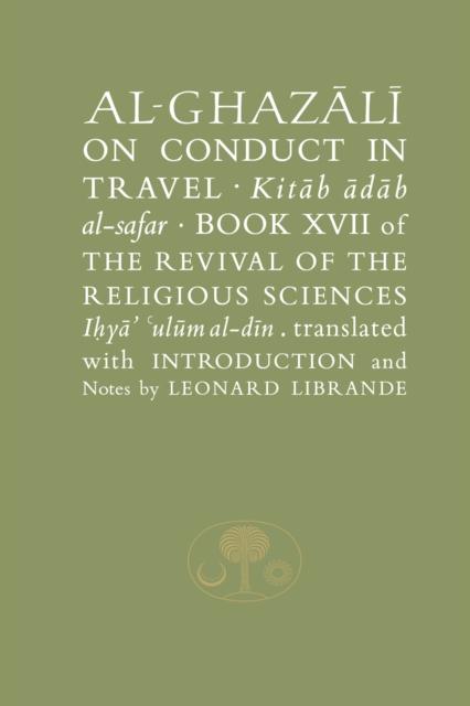 Vorderes Coverbild Al-Ghazali on Conduct in Travel