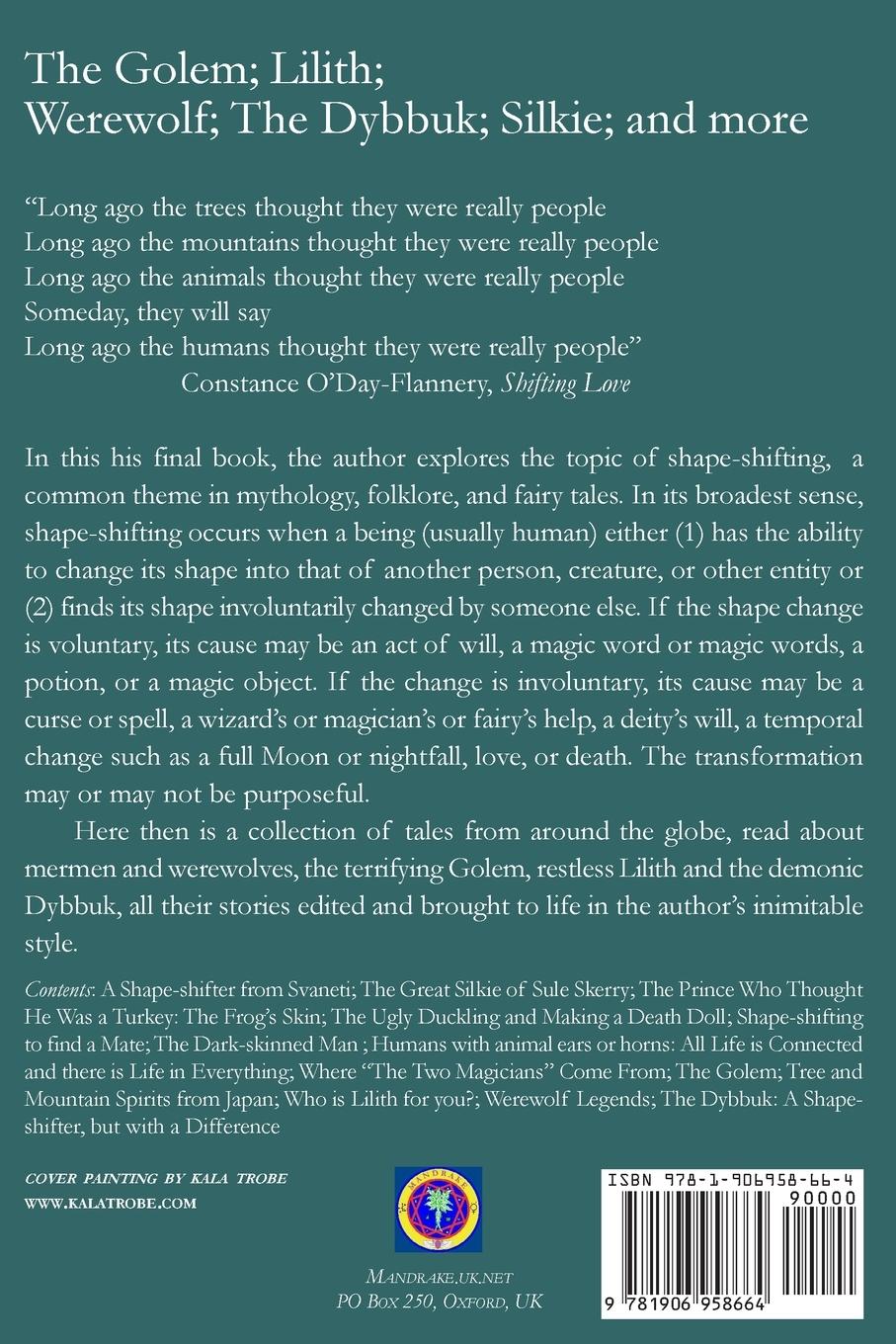 Rückseitencover Shape Shifters & their stories