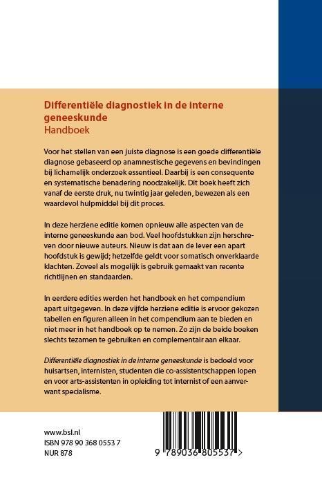 Rückseitencover Differentiële diagnostiek in de interne geneeskunde
