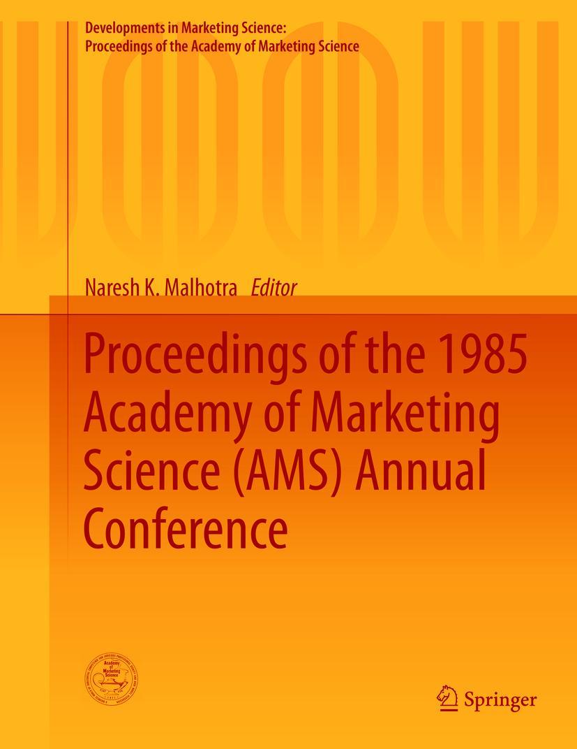 Vorderes Coverbild Proceedings of the 1985 Academy of Marketing Science (AMS) Annual Conference