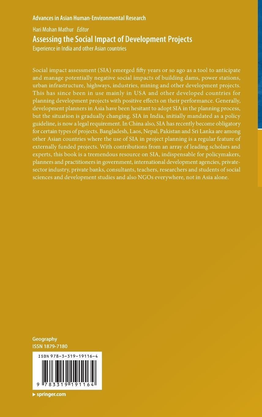 Rückseitencover Assessing the Social Impact of Development Projects