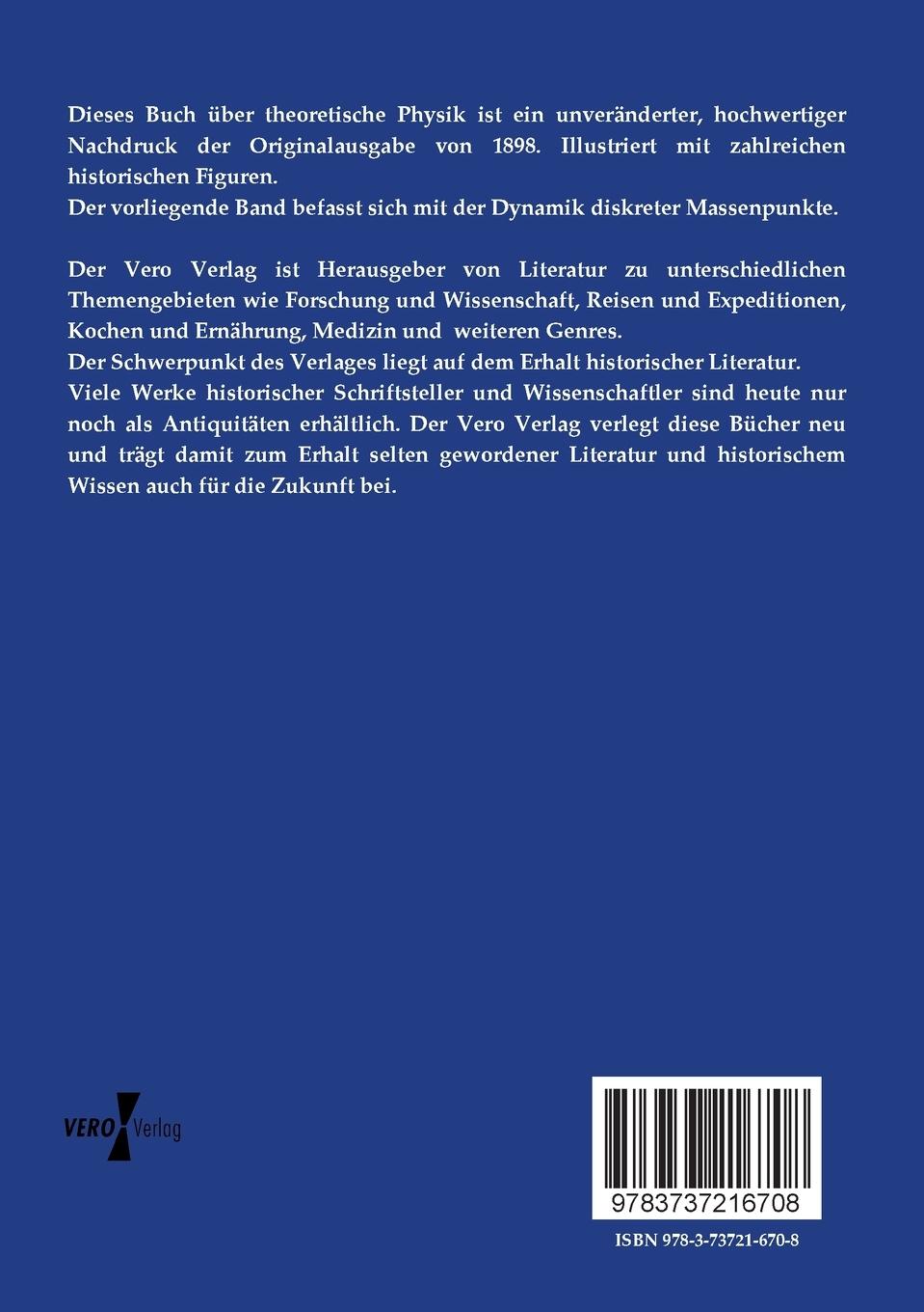Rückseitencover Vorlesungen über theoretische Physik