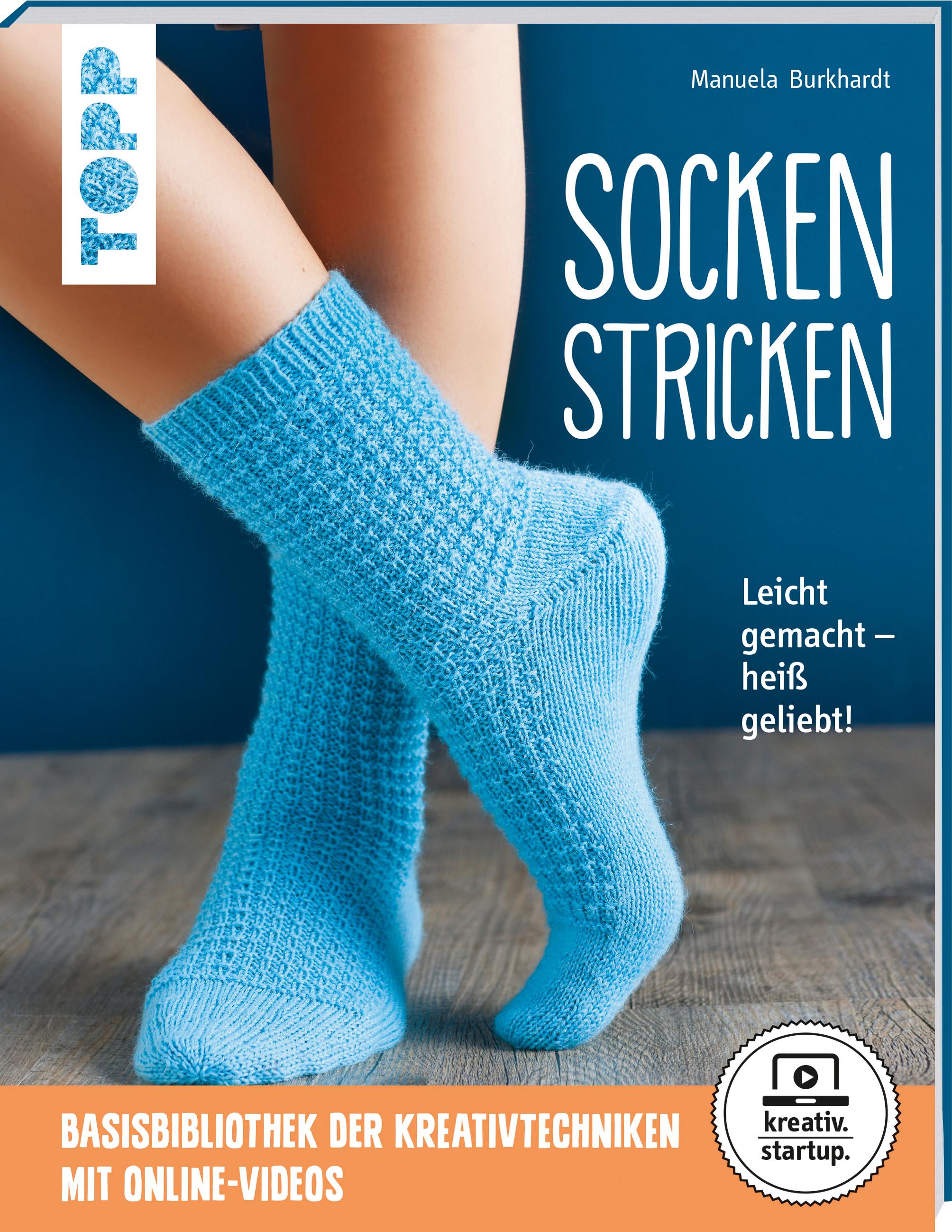 Vorderes Coverbild Socken stricken (kreativ.startup.)