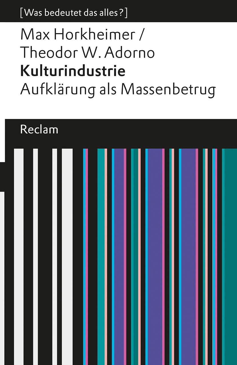Vorderes Coverbild Kulturindustrie