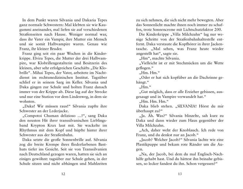 Beispielinhalt (Bild) Die Vampirschwestern 12. Ruhig Blut, Frau Ete Petete