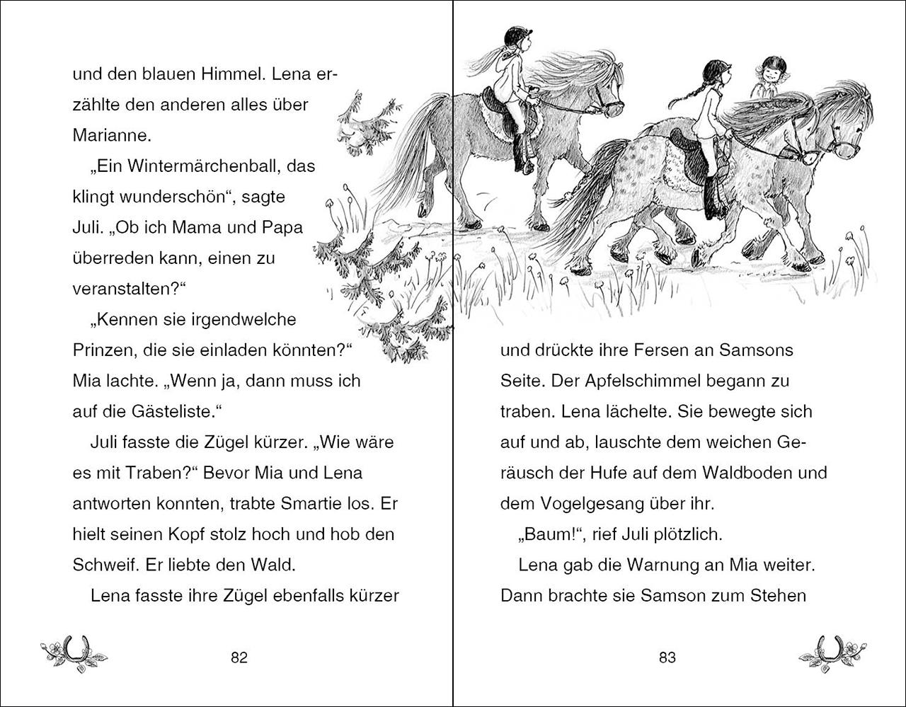 Beispielinhalt (Bild) Ponyhof Apfelblüte - Julia und Smartie