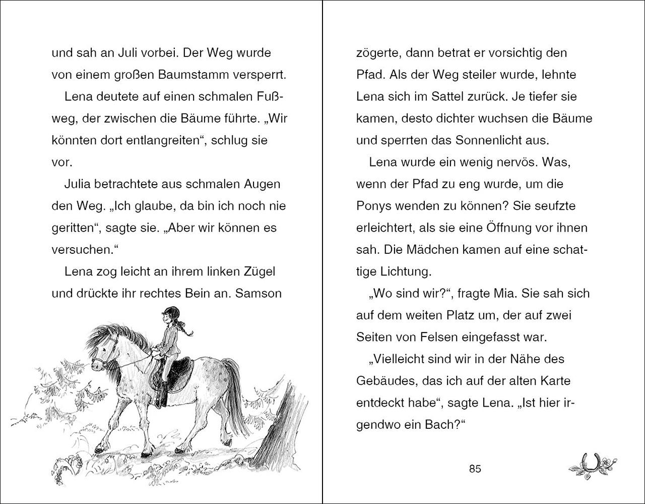Beispielinhalt (Bild) Ponyhof Apfelblüte - Julia und Smartie