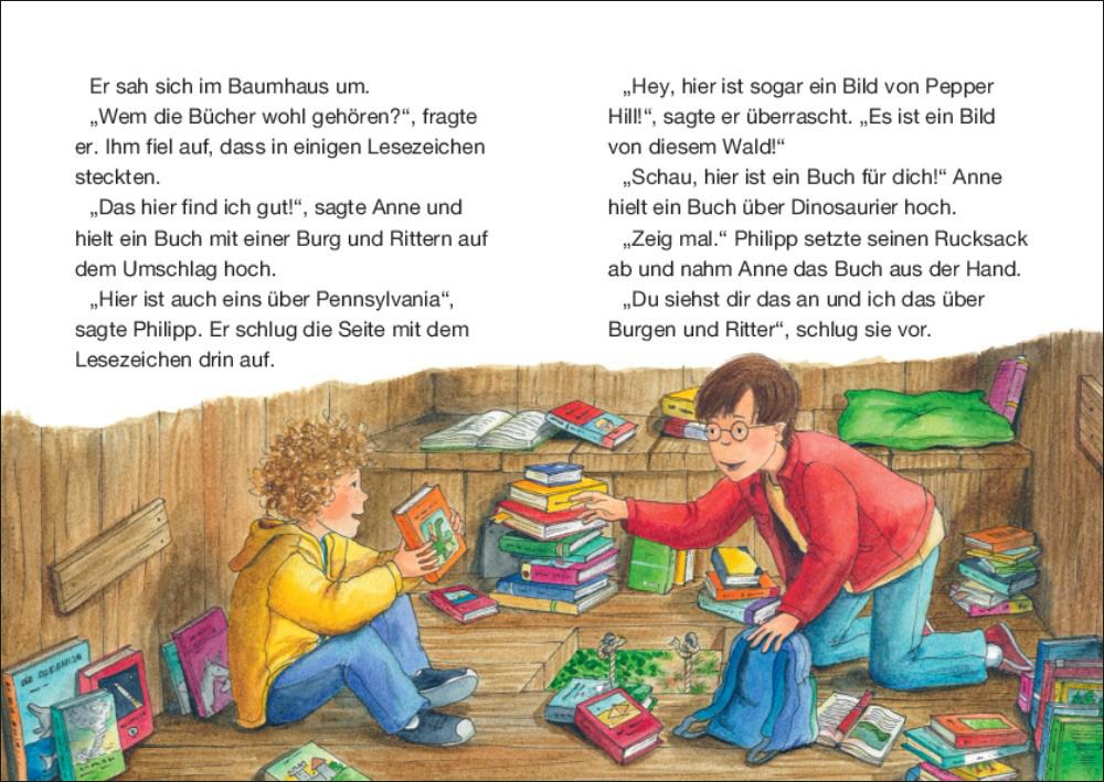 Beispielinhalt (Bild) Das magische Baumhaus junior 01 - Abenteuer bei den Dinosauriern