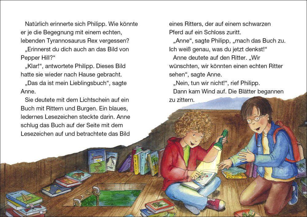 Beispielinhalt (Bild) Das magische Baumhaus junior 02 - Auf der Spur der Ritter