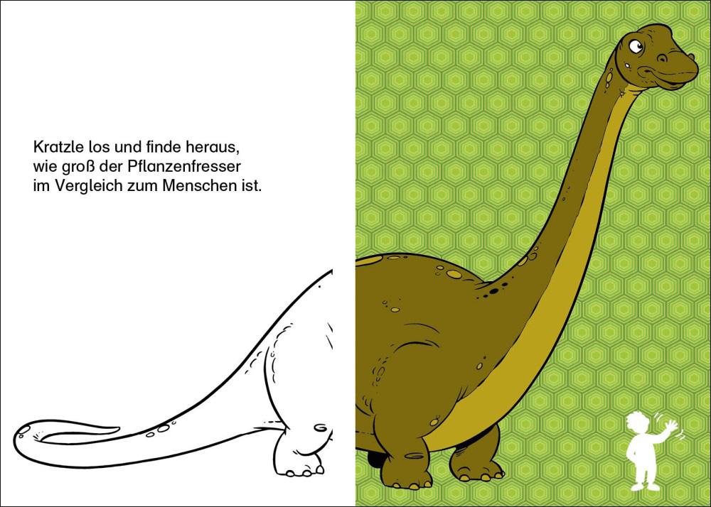 Beispielinhalt (Bild) Kreativ-Kratzelbuch: Dinos