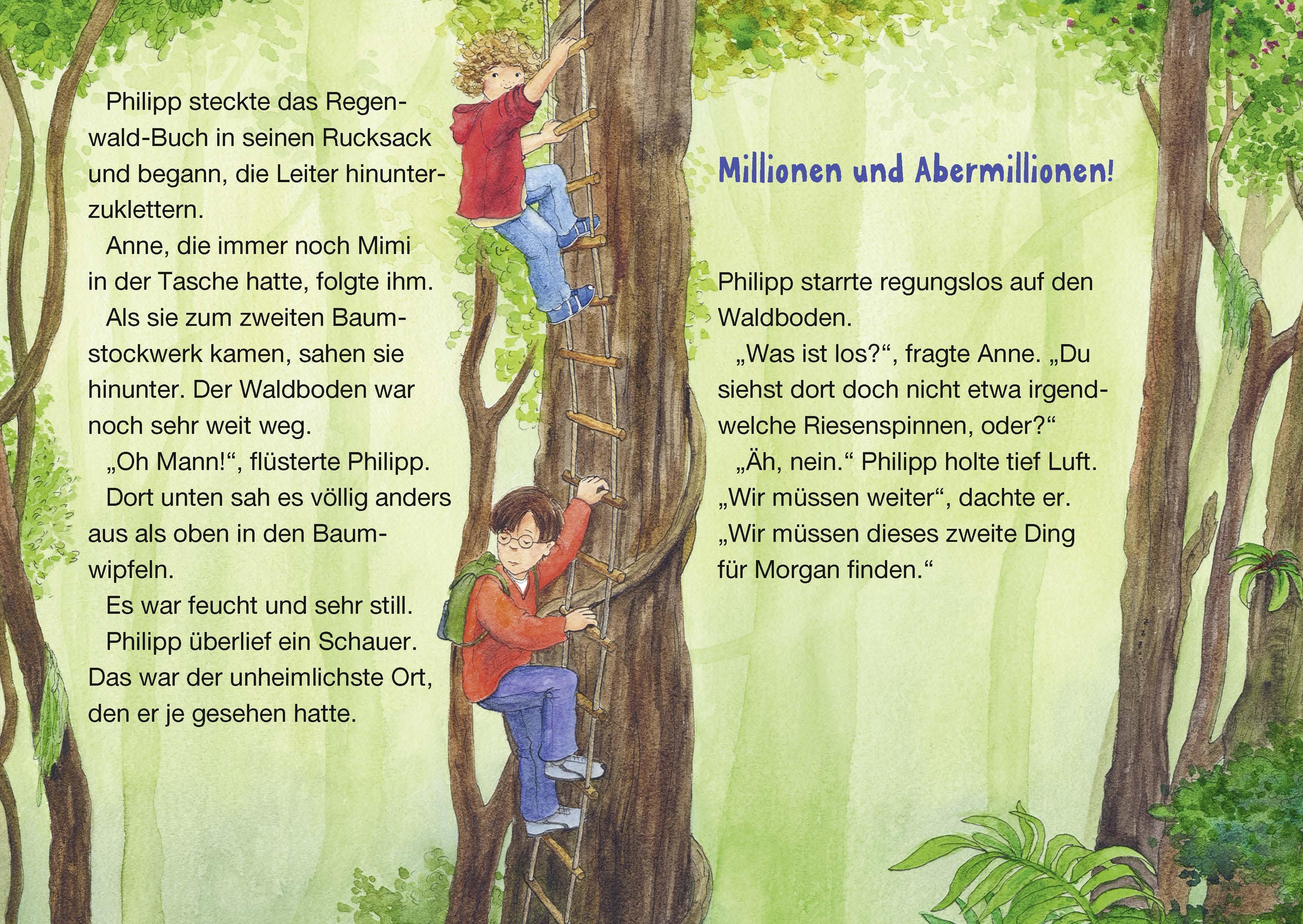 Beispielinhalt (Bild) Das magische Baumhaus junior 06 - Verborgen im Dschungel