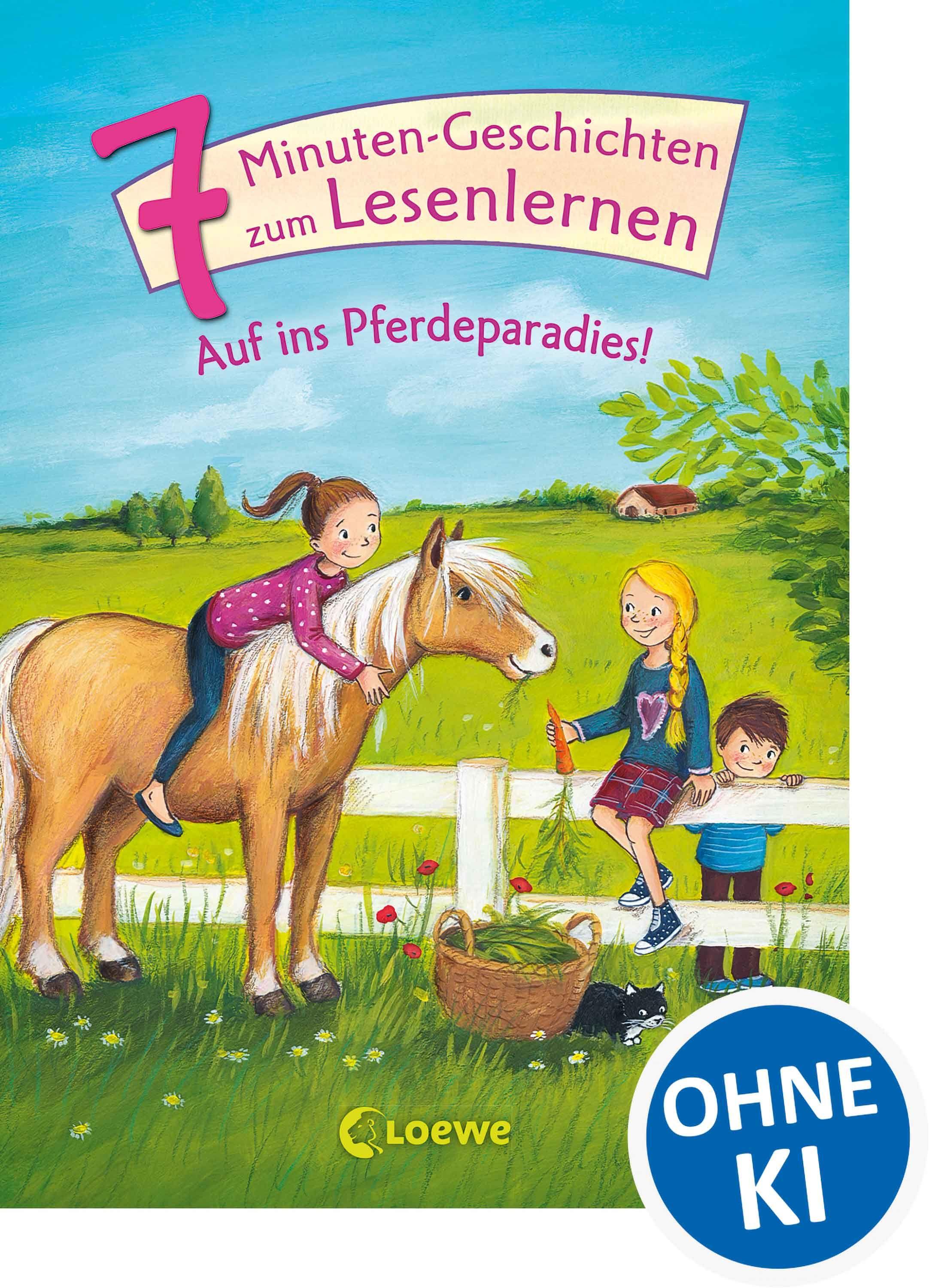 Vorderes Coverbild Leselöwen - Das Original: 7-Minuten-Geschichten zum Lesenlernen - Auf ins Pferdeparadies!