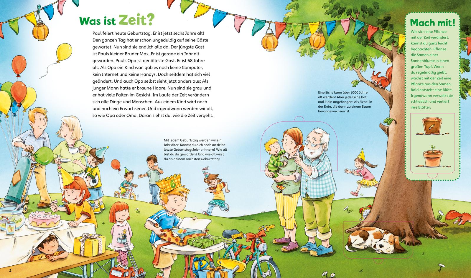 Beispielinhalt (Bild) WAS IST WAS Junior Band 29. Uhr und Zeit verstehen
