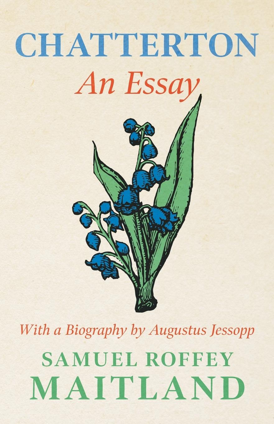 Vorderes Coverbild Chatterton - An Essay