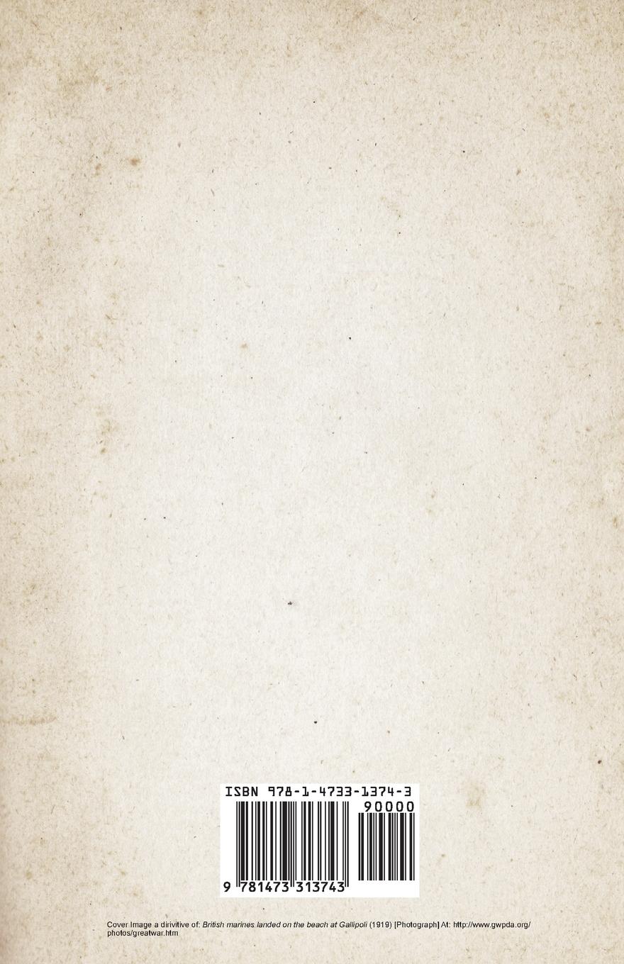 Rückseitencover Gallipoli Diary, Volume I. (WWI Centenary Series)