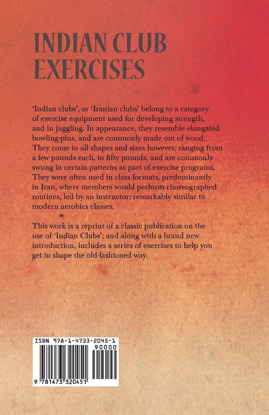 Rückseitencover Indian Club Exercises;Scientific Physical Training Series