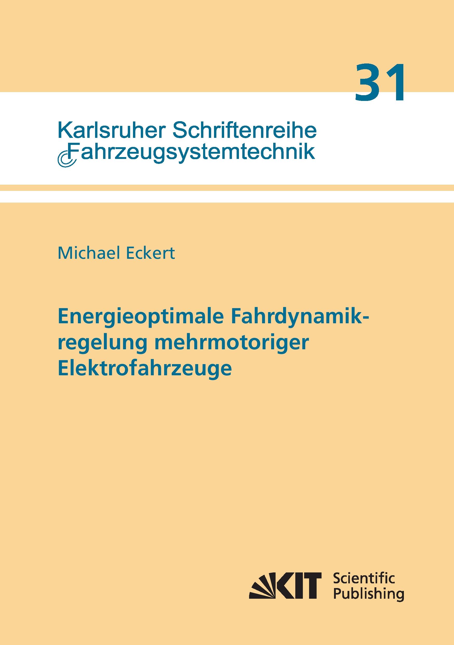 Vorderes Coverbild Energieoptimale Fahrdynamikregelung mehrmotoriger Elektrofahrzeuge