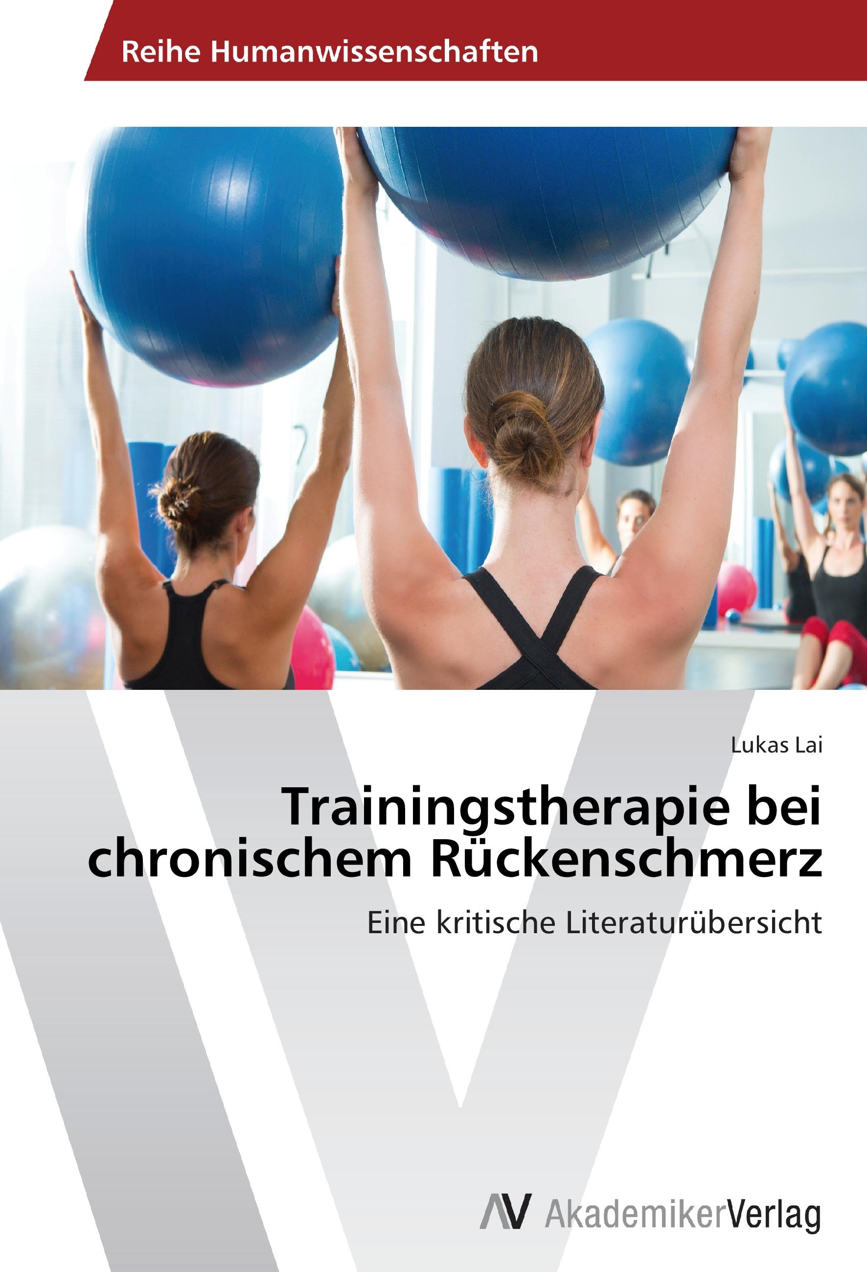 Vorderes Coverbild Trainingstherapie bei chronischem Rückenschmerz
