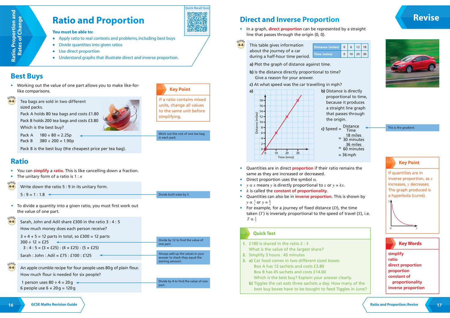 Beispielinhalt (Bild) AQA GCSE 9-1 Maths Higher All-in-One Complete Revision and Practice