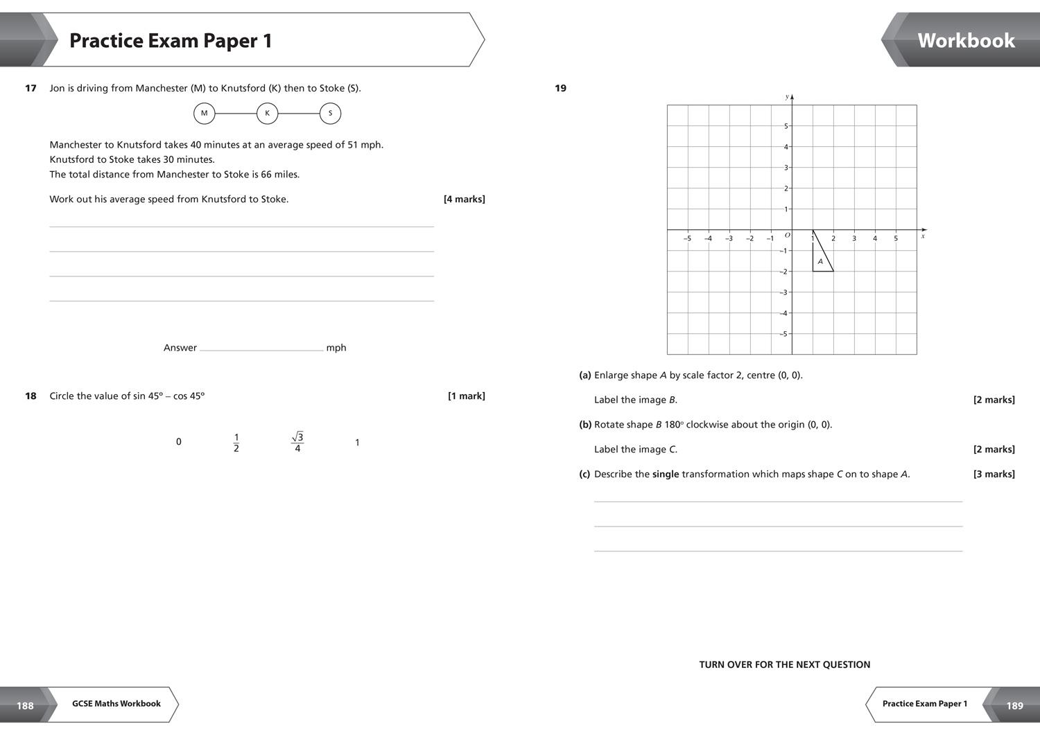 Beispielinhalt (Bild) AQA GCSE 9-1 Maths Higher All-in-One Complete Revision and Practice