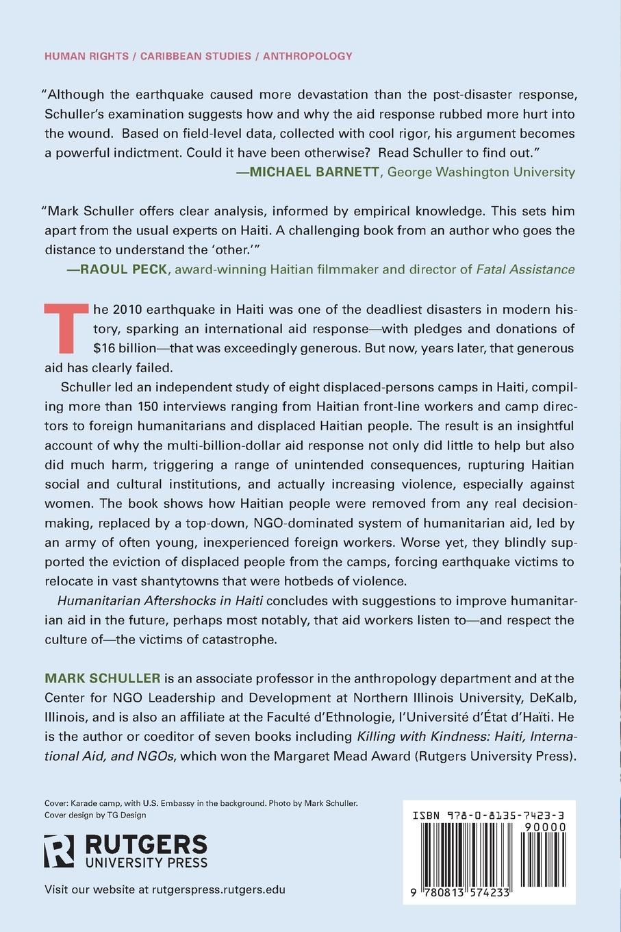 Rückseitencover Humanitarian Aftershocks in Haiti
