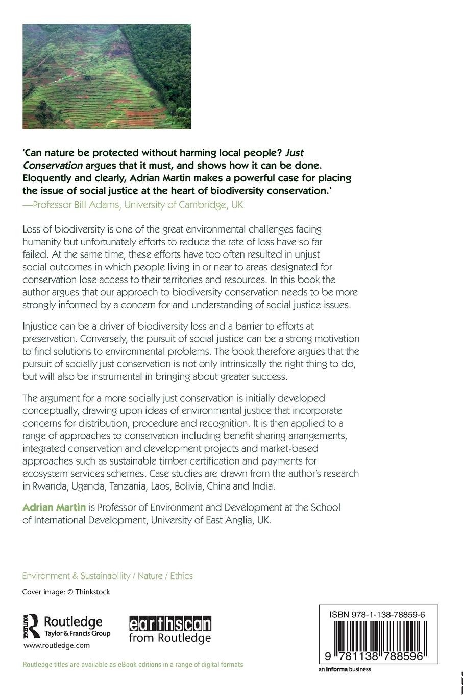 Rückseitencover Just Conservation