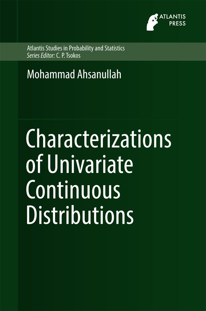 Vorderes Coverbild Characterizations of Univariate Continuous Distributions