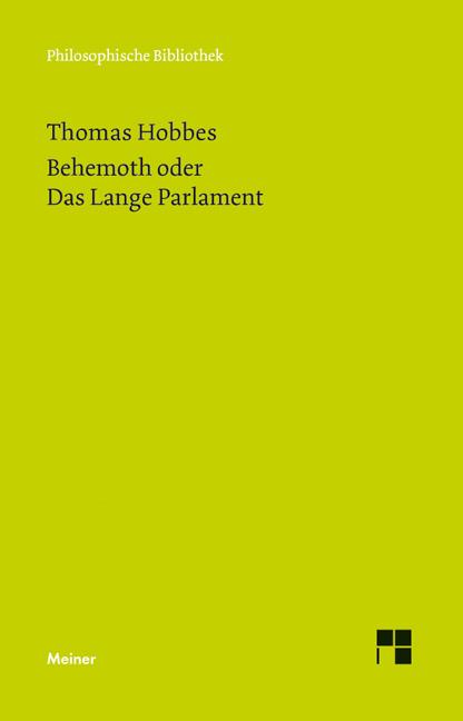 Vorderes Coverbild Behemoth oder Das Lange Parlament